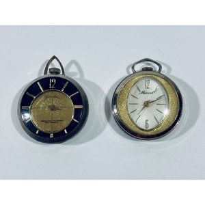 Vintage Pocket Watches Marcel Fashiontime Swiss Made Not Running Parts Only READ